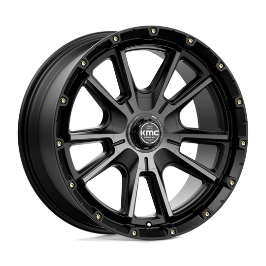 KM10029067418 - KMC KM100 Sync 20X9 6X135 6X139.7 18mm Satin Black With Gray Tint - KMC Wheels Canada