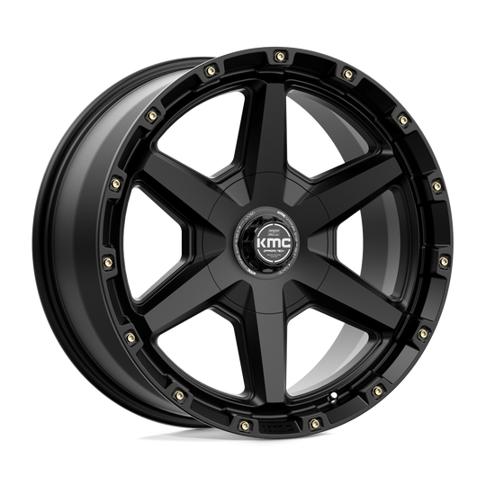 KM10129070718 - KMC KM101 Tempo 20X9 6X114.3 / 6X139.7 18mm Satin Black - KMC Wheels Canada