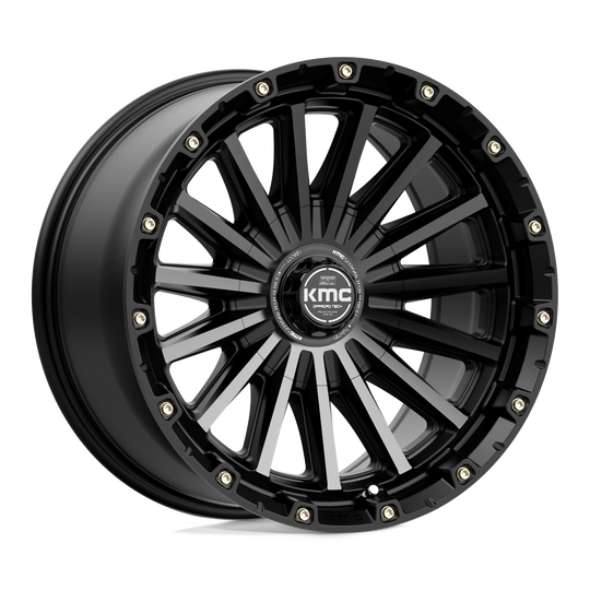 KM10229078400 - KMC KM102 Signal 20X9 6X120 6X139.7 0mm Satin Black With Gray Tint - KMC Wheels Canada