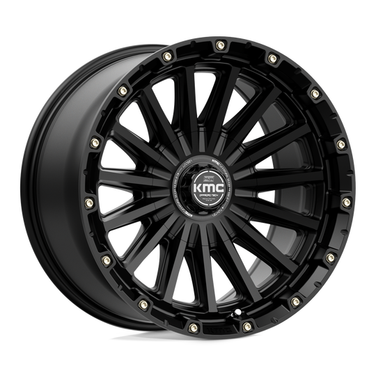 KM10229067700 - KMC KM102 Signal 20X9 6X135 6X139.7 0mm Satin Black - KMC Wheels Canada