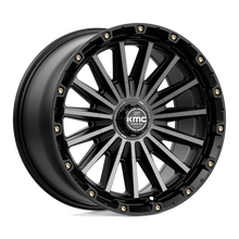 Load image into Gallery viewer, KM10279067418 - KMC KM102 Signal 17X9 6X135 / 6X139.7 18mm Satin Black With Gray Tint - KMC Wheels Canada