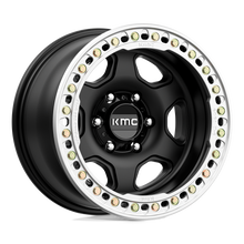 Load image into Gallery viewer, KM2332100M748N - KMC KM233 Hex Beadlock 20X10 BLANK -48 mm Satin Black - KMC Wheels Canada