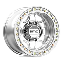 Charger l'image dans la galerie, KM23379080538N - KMC KM233 Hex Beadlock 17X9 8X165.1 -38 mm Machined - KMC Wheels Canada