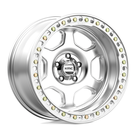 KM23321050548N - KMC KM233 Hex Beadlock 20X10 5X127 -48 mm Machined - KMC Wheels Canada