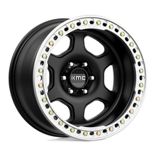 Load image into Gallery viewer, KM23321060748N - KMC KM233 Hex Beadlock 20X10 6X139.7 -48 mm Satin Black - KMC Wheels Canada