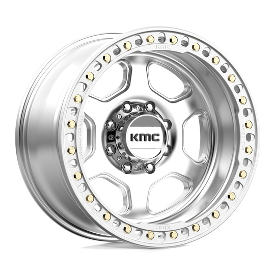 KM23321080548N - KMC KM233 Hex Beadlock 20X10 8X165.1 -48 mm Machined - KMC Wheels Canada