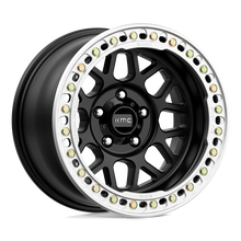 Charger l'image dans la galerie, KM2357900M738N - KMC KM235 Grenade Crawl Beadlock 17X9 BLANK -38 mm Satin Black - KMC Wheels Canada