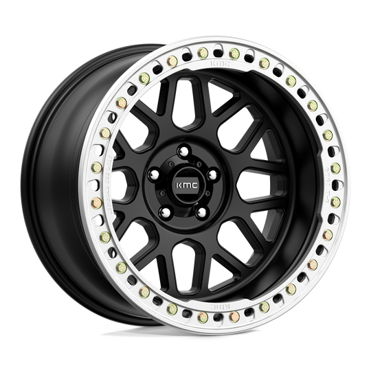 KM23521050748N - KMC KM235 Grenade Crawl Beadlock 20X10 5X127 -48 mm Satin Black - KMC Wheels Canada