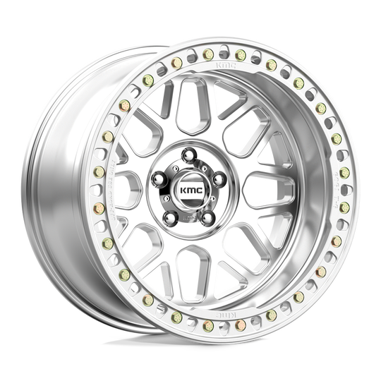 KM23521050548N - KMC KM235 Grenade Crawl Beadlock 20X10 5X127 -48 mm Machined - KMC Wheels Canada
