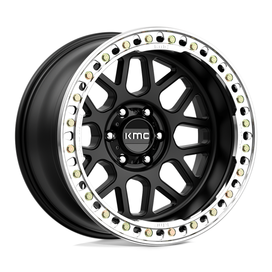 KM23521060748N - KMC KM235 Grenade Crawl Beadlock 20X10 6X139.7 -48 mm Satin Black - KMC Wheels Canada