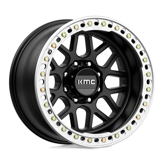 KM23521087748N - KMC KM235 Grenade Crawl Beadlock 20X10 8X170 -48 mm Satin Black - KMC Wheels Canada
