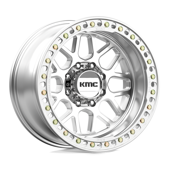 KM23521080548N - KMC KM235 Grenade Crawl Beadlock 20X10 8X165.1 -48 mm Machined - KMC Wheels Canada