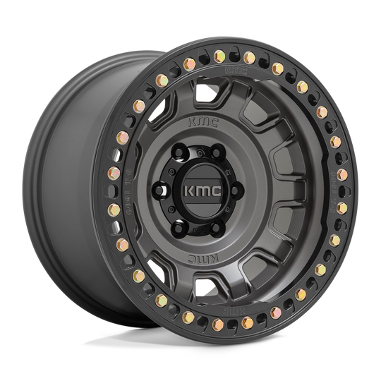 KM23679050415N - KMC KM236 Tank Beadlock 17X9 5X127 -15 mm Anthracite - KMC Wheels Canada