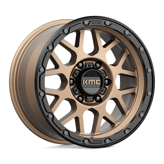 KM53579063618 - KMC KM535 Grenade Off-Road 17X9 6X135  18mm Matte Bronze Matte Black Lip - KMC Wheels Canada
