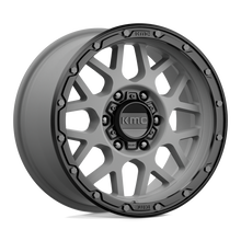 Load image into Gallery viewer, KM53579064418 - KMC KM535 Grenade Off-Road 17X9 6X114.3  18mm Matte Gray Matte Black Lip - KMC Wheels Canada