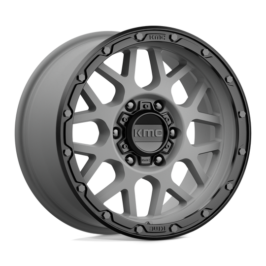 KM53579068418 - KMC KM535 Grenade Off-Road 17X9 6X139.7  18mm Matte Gray Matte Black Lip - KMC Wheels Canada