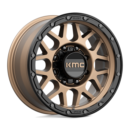 KM53579080618 - KMC KM535 Grenade Off-Road 17X9 8X165.1  18mm Matte Bronze Matte Black Lip - KMC Wheels Canada