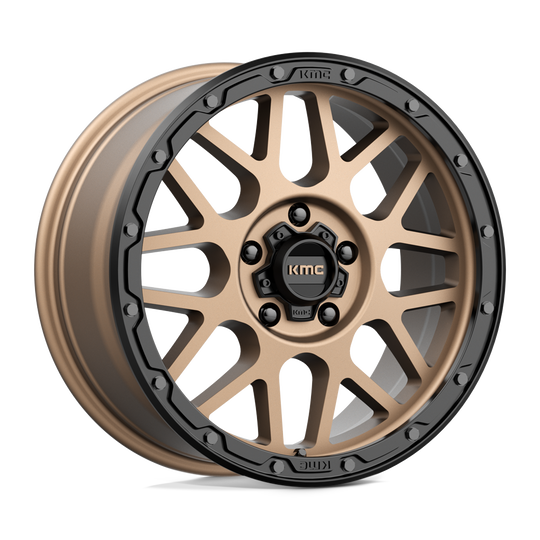 KM53588550635 - KMC KM535 Grenade Off-Road 18X8.5 5X127  35mm Matte Bronze Matte Black Lip - KMC Wheels Canada