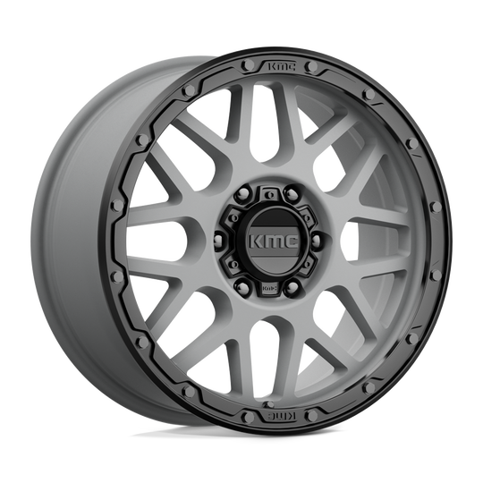 KM53588568435 - KMC KM535 Grenade Off-Road 18X8.5 6X139.7  35mm Matte Gray Matte Black Lip - KMC Wheels Canada