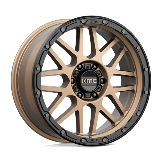 KM53529063618 - KMC KM535 Grenade Off-Road 20X9 6X135  18mm Matte Bronze Matte Black Lip - KMC Wheels Canada