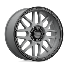 Load image into Gallery viewer, KM53529068418 - KMC KM535 Grenade Off-Road 20X9 6X139.7  18mm Matte Gray Matte Black Lip - KMC Wheels Canada