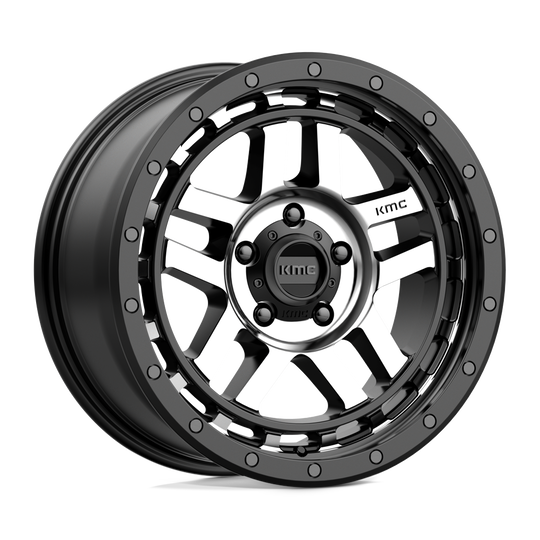 KM54088550518 - KMC KM540 Recon 18X8.5 5X127  18mm Satin Black Machined - KMC Wheels Canada