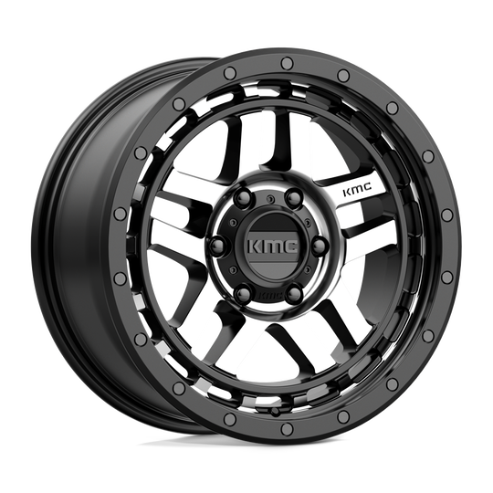 KM54088568518 - KMC KM540 Recon 18X8.5 6X139.7  18mm Satin Black Machined - KMC Wheels Canada
