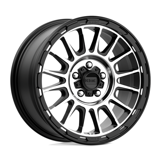 KM54278012535 - KMC KM542 Impact 17X8 5X114.3  35mm Satin Black Machined - KMC Wheels Canada