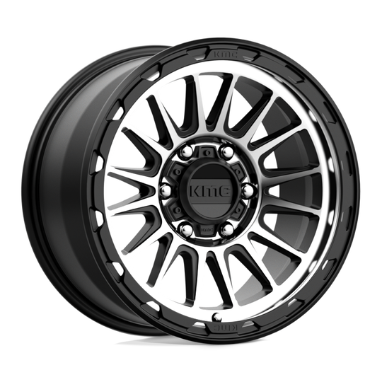 KM54279063518 - KMC KM542 Impact 17X9 6X135  18mm Satin Black Machined - KMC Wheels Canada
