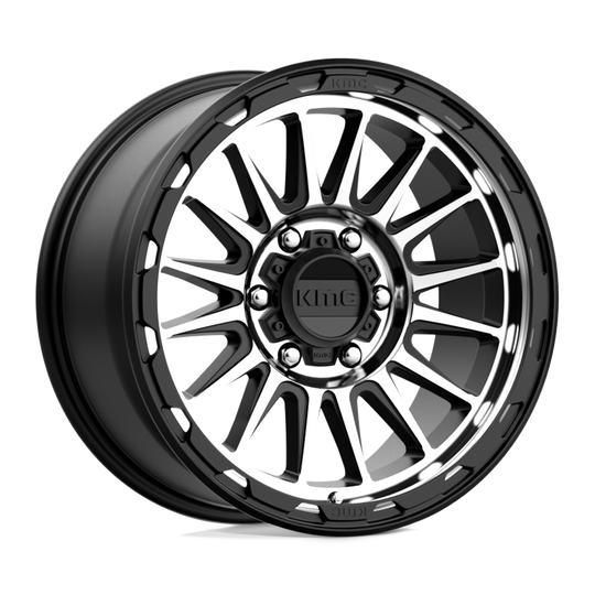 KM54289068518 - KMC KM542 Impact 18X9 6X139.7  18mm Satin Black Machined - KMC Wheels Canada