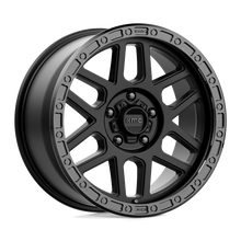 Load image into Gallery viewer, KM54479050718 - KMC KM544 Mesa 17X9 5X127  18mm Satin Black With Gloss Black Lip - KMC Wheels Canada