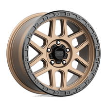 Load image into Gallery viewer, KM54489050618 - KMC KM544 Mesa 18X9 5X127  18mm Matte Bronze With Black Lip - KMC Wheels Canada