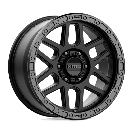 KM54479068718 - KMC KM544 Mesa 17X9 6X139.7  18mm Satin Black With Gloss Black Lip - KMC Wheels Canada