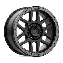 Charger l'image dans la galerie, KM54479063718 - KMC KM544 Mesa 17X9 6X135  18mm Satin Black With Gloss Black Lip - KMC Wheels Canada