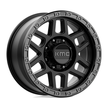 Load image into Gallery viewer, KM54489080718 - KMC KM544 Mesa 18X9 8X165.1  18mm Satin Black With Gloss Black Lip - KMC Wheels Canada