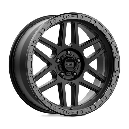 KM54478550700 - KMC KM544 Mesa 17X8.5 5X127  0mm Satin Black With Gloss Black Lip - KMC Wheels Canada