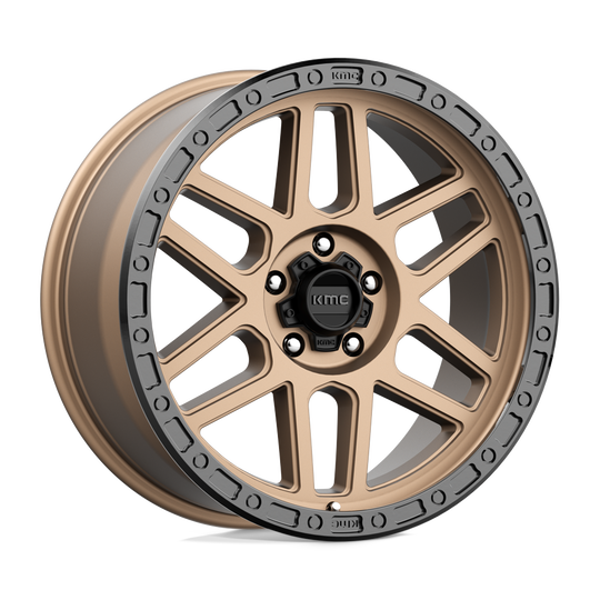 KM54479050618 - KMC KM544 Mesa 17X9 5X127  18mm Matte Bronze With Black Lip - KMC Wheels Canada