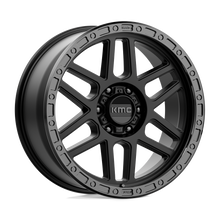 Charger l'image dans la galerie, KM54429068718 - KMC KM544 Mesa 20X9 6X139.7  18mm Satin Black With Gloss Black Lip - KMC Wheels Canada
