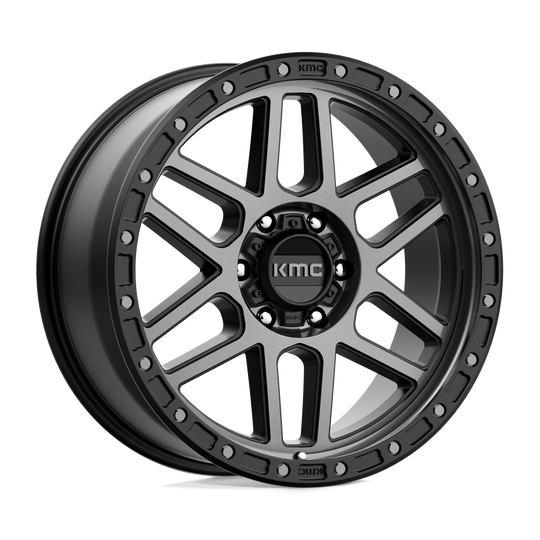 KM54479068412N - KMC KM544 Mesa 17X9 6X139.7 -12 mm Satin Black With Gray Tint - KMC Wheels Canada