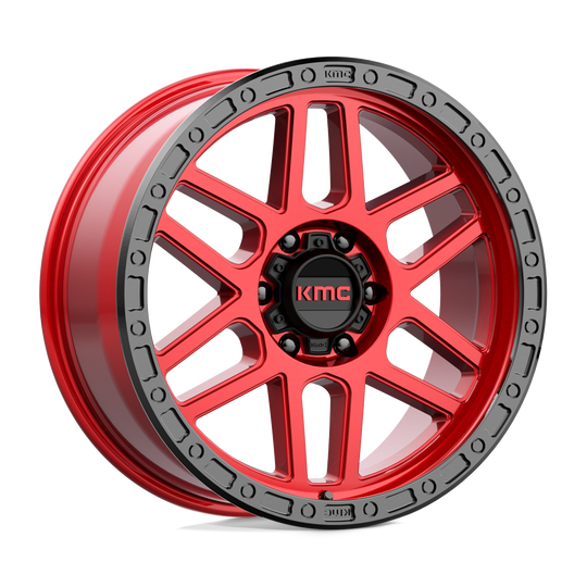 KM54429068900 - KMC KM544 Mesa 20X9 6X139.7  0mm Candy Red With Black Lip - KMC Wheels Canada