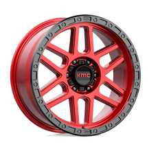Charger l'image dans la galerie, KM54479068918 - KMC KM544 Mesa 17X9 6X139.7  18mm Candy Red With Black Lip - KMC Wheels Canada