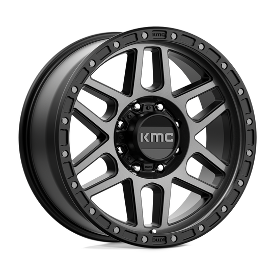 KM54429087418 - KMC KM544 Mesa 20X9 8X170  18mm Satin Black With Gray Tint - KMC Wheels Canada