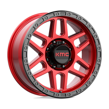 Charger l'image dans la galerie, KM54429087900 - KMC KM544 Mesa 20X9 8X170  0mm Candy Red With Black Lip - KMC Wheels Canada