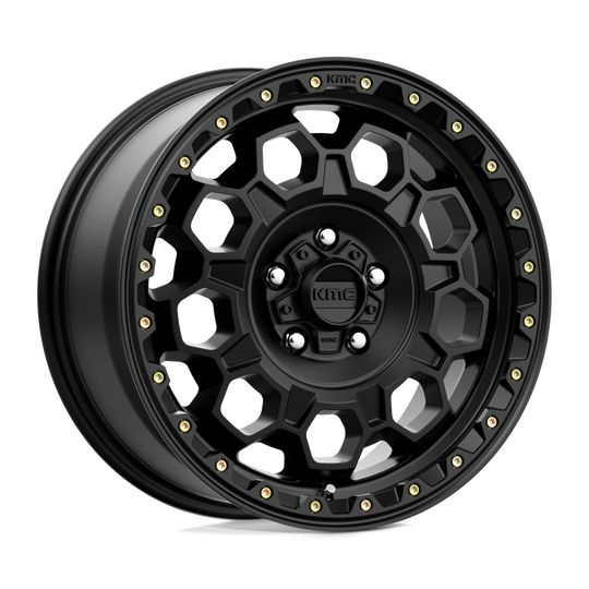 KM54579063700 - KMC KM545 Trek 17X9 6X135  0mm Satin Black - KMC Wheels Canada