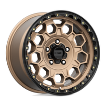 Load image into Gallery viewer, KM54579050618 - KMC KM545 Trek 17X9 5X127  18mm Matte Bronze With Black Lip - KMC Wheels Canada