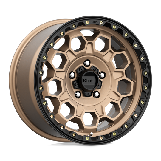 KM54579050618 - KMC KM545 Trek 17X9 5X127  18mm Matte Bronze With Black Lip - KMC Wheels Canada