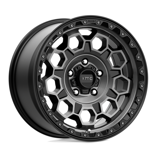 KM54579050418 - KMC KM545 Trek 17X9 5X127  18mm Satin Black With Gray Tint - KMC Wheels Canada