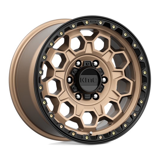 KM54579063618 - KMC KM545 Trek 17X9 6X135  18mm Matte Bronze With Black Lip - KMC Wheels Canada