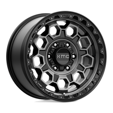 Load image into Gallery viewer, KM54579068418 - KMC KM545 Trek 17X9 6X139.7  18mm Satin Black With Gray Tint - KMC Wheels Canada