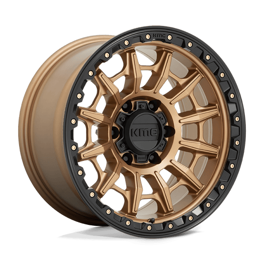 KM54779068600 - KMC KM547 Carnage 17X9 6X139.7  0mm Matte Bronze With Black Lip - KMC Wheels Canada